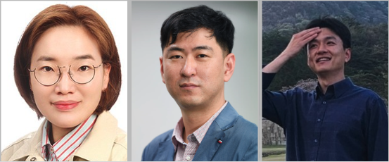 사진 왼쪽부터 박정연 경남도민일보지부장, 김용훈 경남신문지부장, 이훈 옥천신문지부장